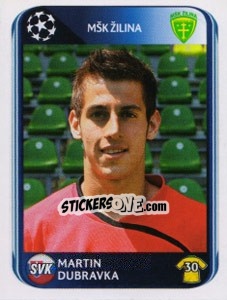 Sticker Martin Dubravka - UEFA Champions League 2010-2011 - Panini