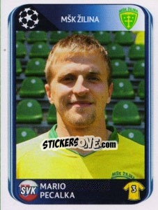Cromo Mario Pecalka - UEFA Champions League 2010-2011 n. 398 - Panini