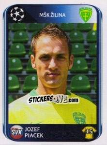 Cromo Jozef Piacek - UEFA Champions League 2010-2011 - Panini