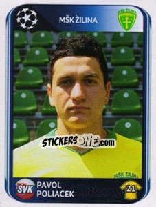 Cromo Pavol Poliacek - UEFA Champions League 2010-2011 n. 408 - Panini