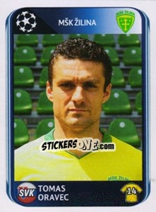 Sticker Tomas Oravec - UEFA Champions League 2010-2011 - Panini