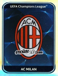 Sticker AC Milan Badge - UEFA Champions League 2010-2011 n. 413 - Panini