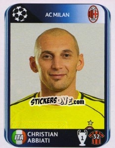 Sticker Christian Abbiati - UEFA Champions League 2010-2011 n. 414 - Panini
