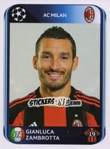 Sticker Gianluca Zambrotta - UEFA Champions League 2010-2011 n. 418 - Panini
