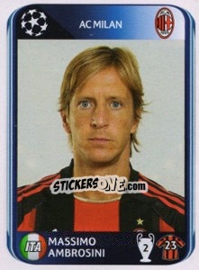 Sticker Massimo Ambrosini - UEFA Champions League 2010-2011 - Panini