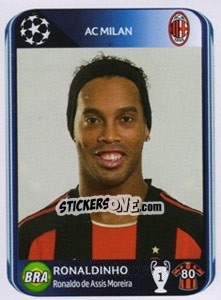 Sticker Ronaldinho - UEFA Champions League 2010-2011 n. 425 - Panini