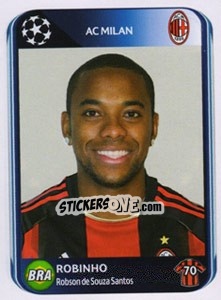Sticker Robinho - UEFA Champions League 2010-2011 n. 426 - Panini