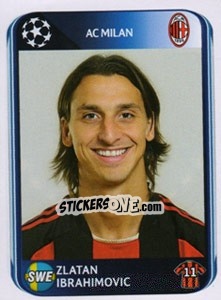 Sticker Zlatan Ibrahimovic - UEFA Champions League 2010-2011 n. 429 - Panini