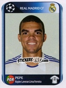 Sticker Pepe - UEFA Champions League 2010-2011 n. 435 - Panini