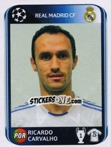 Cromo Ricardo Carvalho - UEFA Champions League 2010-2011 - Panini