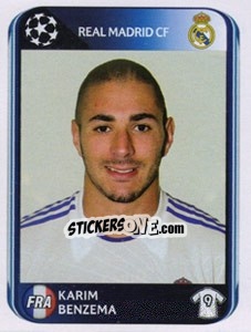 Sticker Karim Benzema - UEFA Champions League 2010-2011 - Panini
