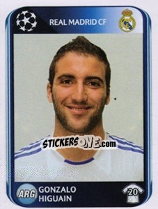 Sticker Gonzalo Higuain - UEFA Champions League 2010-2011 n. 446 - Panini
