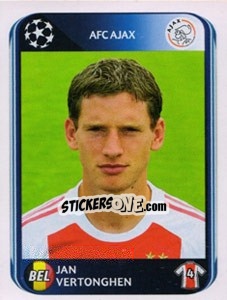 Sticker Jan Vertonghen - UEFA Champions League 2010-2011 n. 450 - Panini