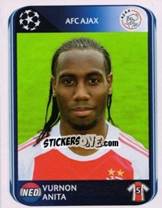 Sticker Vurnon Anita - UEFA Champions League 2010-2011 n. 452 - Panini