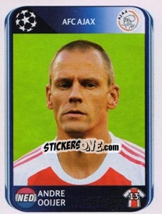 Sticker Andre Ooijer - UEFA Champions League 2010-2011 - Panini