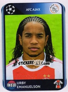 Sticker Urby Emanuelson - UEFA Champions League 2010-2011 n. 455 - Panini
