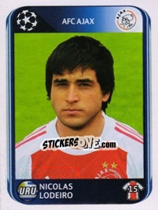 Sticker Nicolas Lodeiro - UEFA Champions League 2010-2011 - Panini