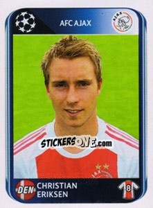 Sticker Christian Eriksen - UEFA Champions League 2010-2011 n. 460 - Panini