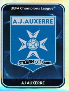 Cromo AJ Auxerre Badge - UEFA Champions League 2010-2011 - Panini