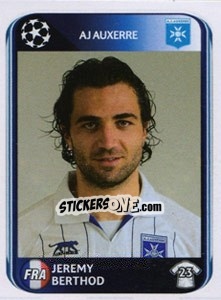 Sticker Jeremy Berthod - UEFA Champions League 2010-2011 n. 470 - Panini