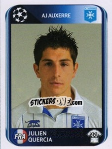 Figurina Julien Quercia - UEFA Champions League 2010-2011 - Panini