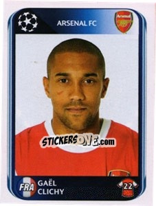 Sticker Gaël Clichy - UEFA Champions League 2010-2011 n. 483 - Panini