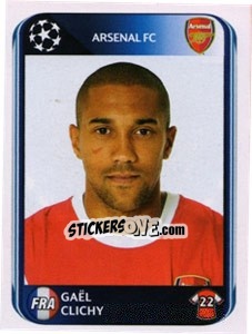 Cromo Gaël Clichy - UEFA Champions League 2010-2011 - Panini