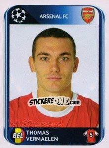 Sticker Thomas Vermaelen - UEFA Champions League 2010-2011 - Panini