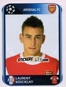 Sticker Laurent Koscielny - UEFA Champions League 2010-2011 n. 486 - Panini