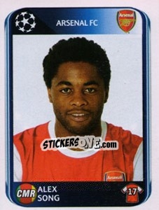 Sticker Alex Song - UEFA Champions League 2010-2011 n. 487 - Panini