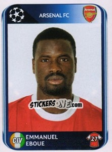 Sticker Emmanuel Eboue - UEFA Champions League 2010-2011 n. 489 - Panini
