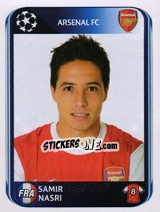 Sticker Samir Nasri - UEFA Champions League 2010-2011 n. 491 - Panini