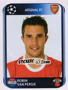 Sticker Robin van Persie - UEFA Champions League 2010-2011 n. 496 - Panini
