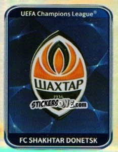Sticker FC Shakhtar Donetsk Badge - UEFA Champions League 2010-2011 n. 498 - Panini