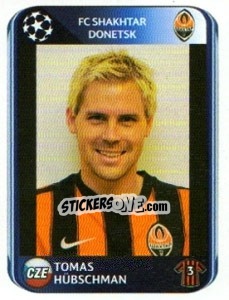 Cromo Tomas Hübschman - UEFA Champions League 2010-2011 - Panini