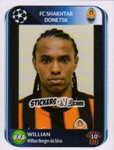 Figurina Willian - UEFA Champions League 2010-2011 - Panini