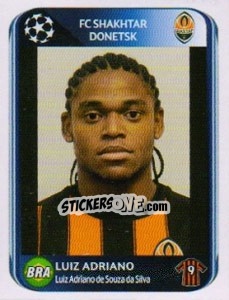 Sticker Luiz Adriano - UEFA Champions League 2010-2011 n. 513 - Panini
