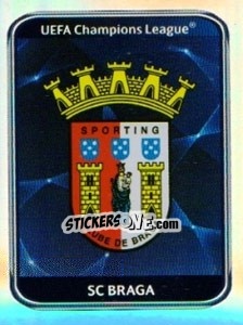 Sticker SC Braga Badge - UEFA Champions League 2010-2011 n. 515 - Panini