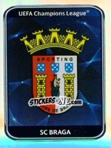 Sticker SC Braga Badge - UEFA Champions League 2010-2011 - Panini