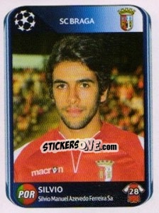 Sticker Silvio - UEFA Champions League 2010-2011 n. 521 - Panini