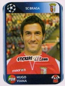 Cromo Hugo Viana - UEFA Champions League 2010-2011 n. 522 - Panini