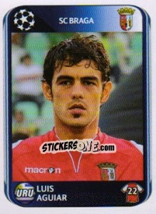 Sticker Luis Aguiar - UEFA Champions League 2010-2011 n. 525 - Panini