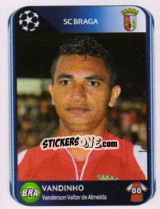 Sticker Vandinho - UEFA Champions League 2010-2011 - Panini