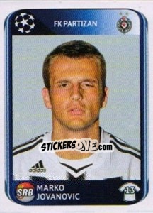 Sticker Marko Jovanovic - UEFA Champions League 2010-2011 - Panini