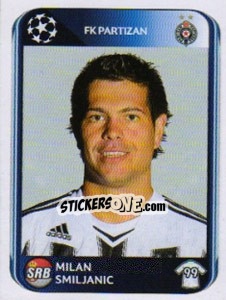 Sticker Milan Smiljanic - UEFA Champions League 2010-2011 n. 540 - Panini