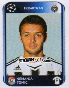 Sticker Nemanja Tomic - UEFA Champions League 2010-2011 - Panini