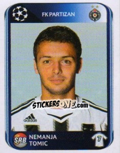 Cromo Nemanja Tomic - UEFA Champions League 2010-2011 - Panini