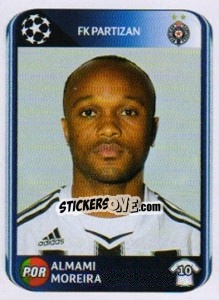 Sticker Almami Moreira - UEFA Champions League 2010-2011 n. 544 - Panini