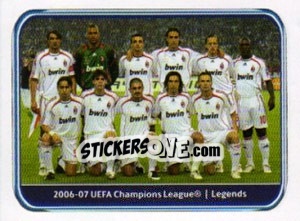 Cromo 2006-07 AC Milan - UEFA Champions League 2010-2011 - Panini