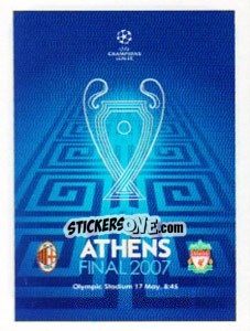 Sticker Poster Athens Final 2007 - UEFA Champions League 2010-2011 - Panini